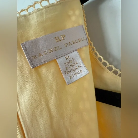 Rachel Parcell Buttercup Puff Sleeve Eyelet Fit & Flare Dress 100% Cotton - Picture 12 of 14